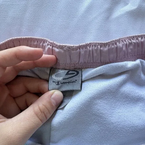 Champion Womens Size Small Athletic Running Shorts Size Lined Pink Drawstring - Picture 7 of 11